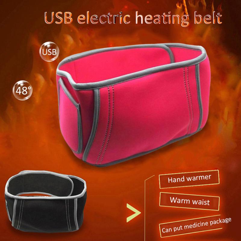 

USB Powered Waist Heating Pad Belt Winter Outdoor Lower Back Heat Wrap 40-50 Portable Belly Heater, No.1