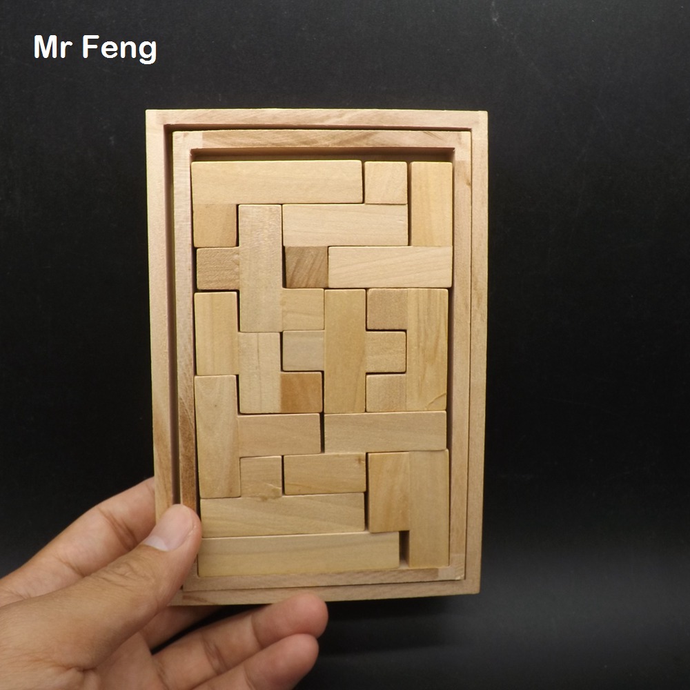 

Original Wooden Puzzle Tetris Assembly Game Brian Teaser Mind Gadget Intelligence Game Toys For Kids ( Model Number B270 )