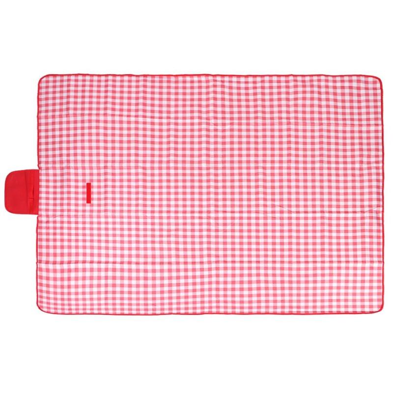 

Picnic mat, pad Waterproof, moisture-resistant picnic blanket for outdoor camping Red and white grids - quality is our, 145 x 180cm