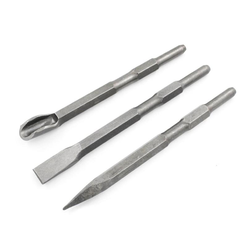 

SDS Plus Drill Chisel Set,Concrete Wall Drilling Tool, Concrete Tools, Hammer Drill Chisel Set, otary Hammer SDS Bits Set Chrome