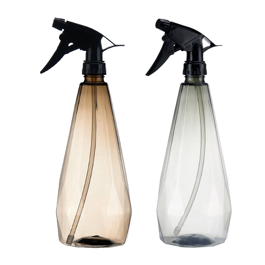 

2x 1000ml misting spray bottle clear plant watering can trigger sprayer