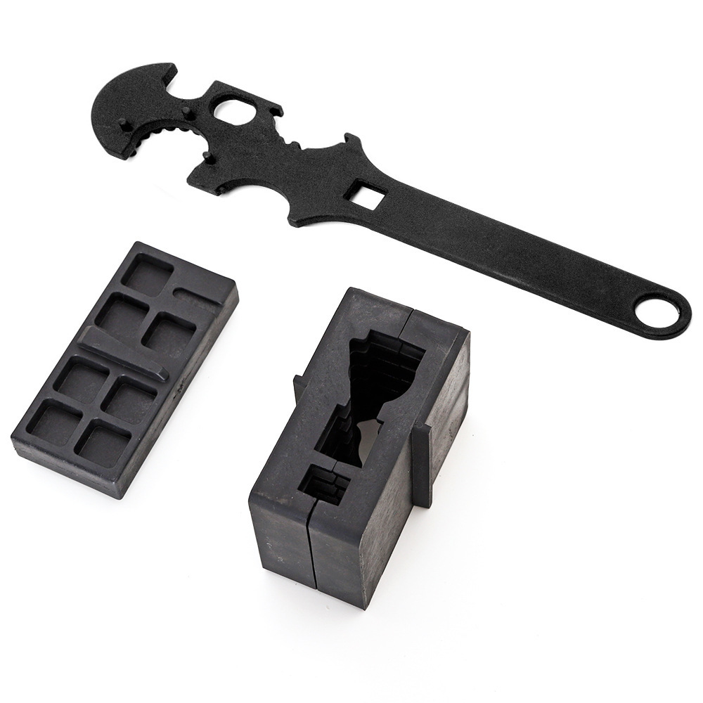 

combination AR15/M4 tool all-steel big wrench 3-piece set, Black