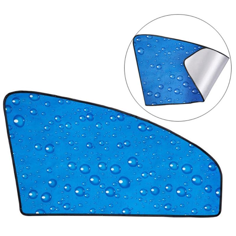 

Universal Window Heat Shield Sunscreen Curtains Water Drop Single Layer UV Protection Rear For Windshield Car Magnetic Sunshade