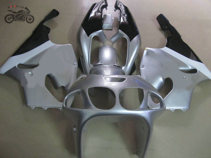 

Free Custom Chinese fairing for KAWASAKI 1996-2003 Ninja ZX7R ZX-7R 96 97 98 99 00 01 02 03 motorcycle road racing silver fairings, Same as the picture