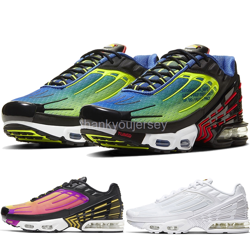 

2020 Plus III 3 TN Mens designer TUNED Airings Running Shoes Classic Outdoor tn Black White Sport Shock Sneakers requin Blue Spider Eur36-45, #4