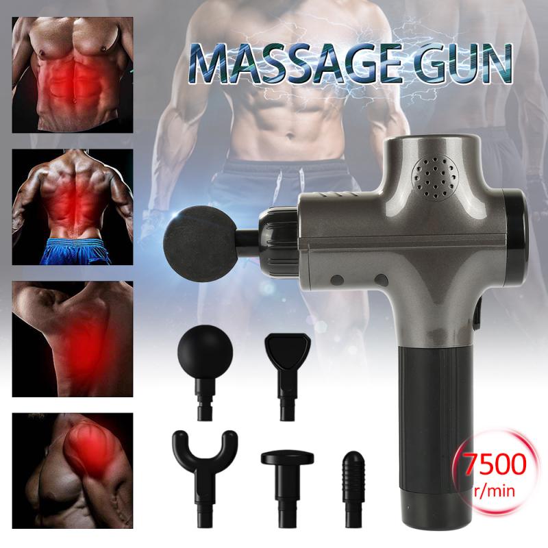 

Electric Fascia Massage Gun Muscle Relaxation Massager Hand-held Deep Muscle Massager Fitness Equipment Family Christmas Gifts