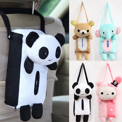 Lovely Cute Rabbit Bear Elephant Panda Home Office Car Auto Automobile Tissue Boxes Cover Napkin Paper Towel Holders Cases-image-504906485