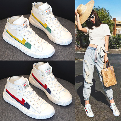 

2019 Men Women Free Shipping Casual Shoes Unisex Fashion Canvas Shoes Red White Black Walking Outdoor Flat Shoes size 36-44, No.1