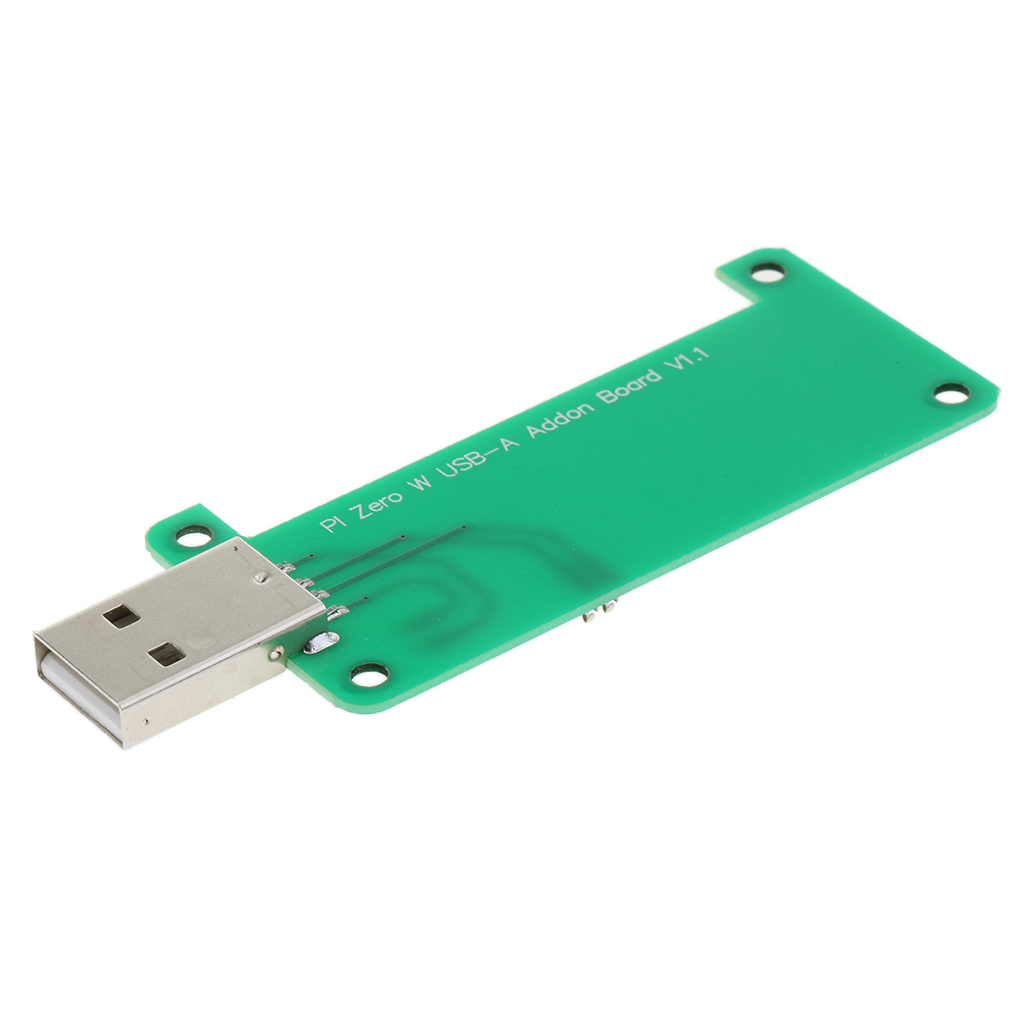 

raspberry pi zero w usb-a addon expansion board with protective clear case