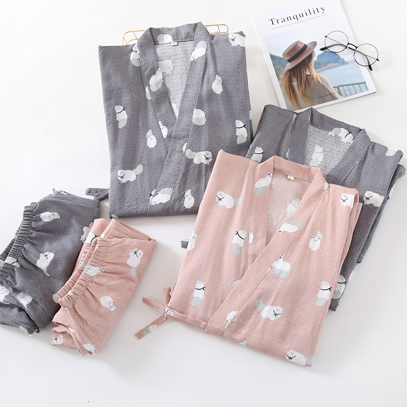 

Fdfklak Spring Autumn Lovers Pyjamas Women Full Sleeve Cotton Pajama Sets Cartoon Couple Pajamas For Women Sleepwear Sets, Purple