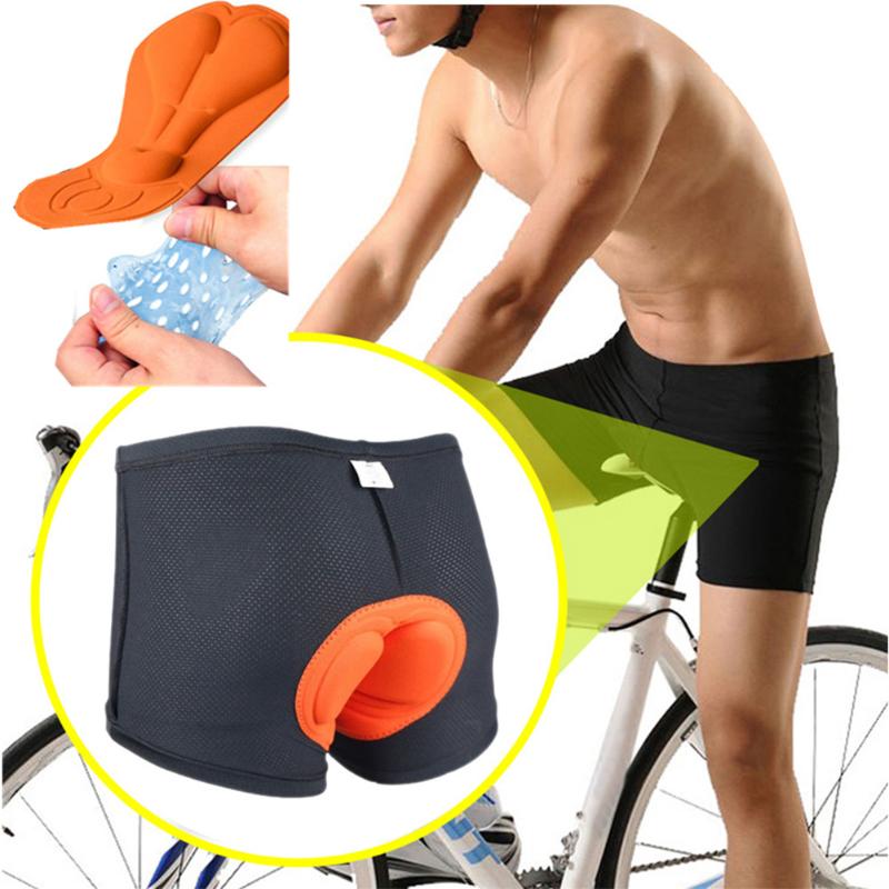 

Men Women Pants 3D Bicycle Padded Cycling Riding Shorts Size -3XL Underwears Riding Clothing Shockproof Cycling Underpants, Orange
