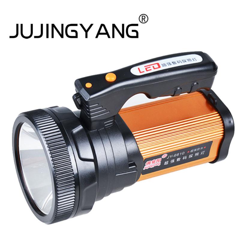 

Rechargeable LED searchlight outdoor camping adventure portable waterproof 3 lighting modes use lead acid battery