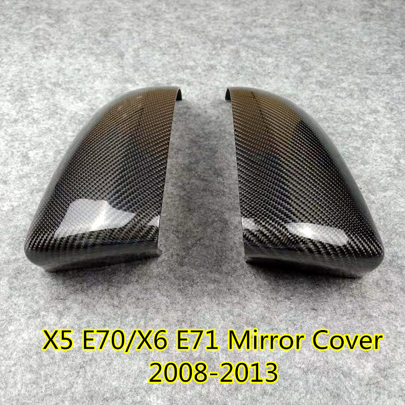 TeslaModel 3 2Pcs Carbon Fiber Door Rearview Mirror Cover Trim Moulding Fit for TeslaModel 3 2018-2019