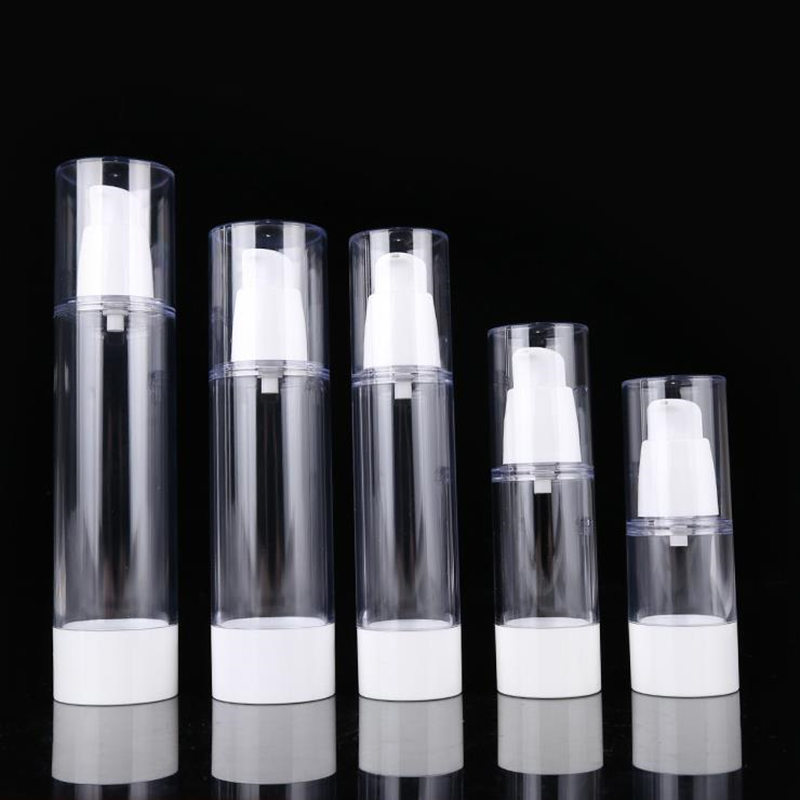 

15/30/50/80/100ml AS airless bottle, vacuum pump bottle, cosmetic container, plastic bottle Perfume Bottle fast shipping F3369