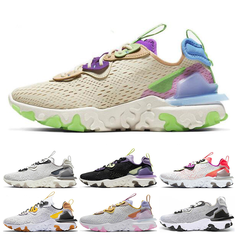 

2020 Classic Vision 87 Men Women Running Shoes Desert Oasis Triple Black Photon Dust Gravity Purple Breathable sports sneakers size 36-45, Vision white particle grey