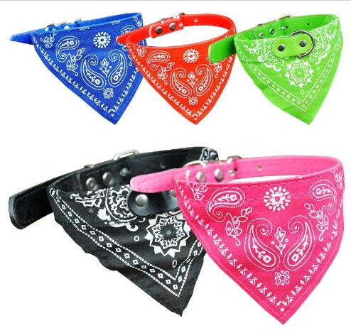 

Adjustable Pet Dog Cat Bandana Scarf Collar Neckerchief Dog Bandana Triangle Scarf Collars Pet Cat Puppy Collars Fashion Dog Necklaces GD42