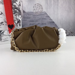 

New fashion luxury designer ladies handbag messenger bag leather cowhide high quality handbag purse messenger bag cloud chain bags 31cm, Yellow