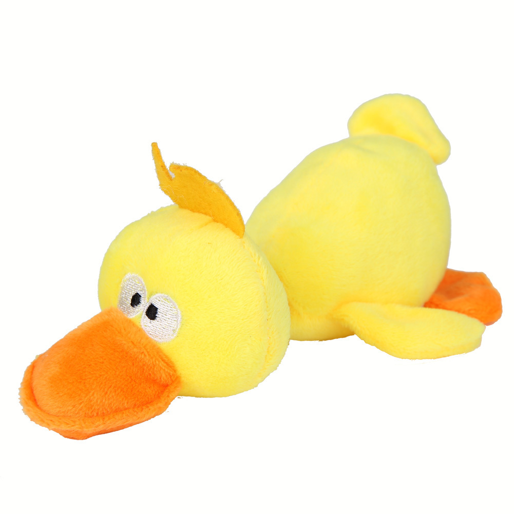 2021 Plush Pet Dog Toys Cute Duck Pet Squeaker Chewing Toys For Dog