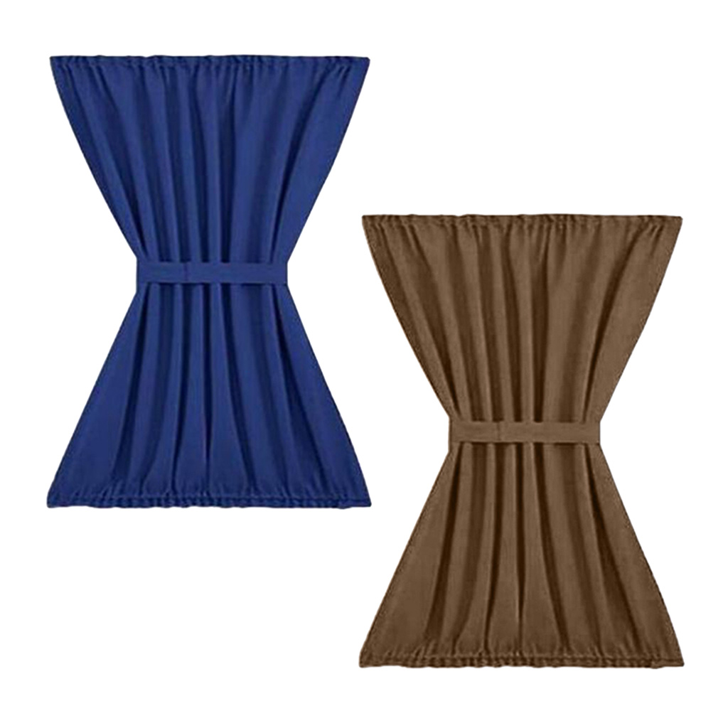 

2pcs/set light reducing thermal insulated french glass door curtain panels