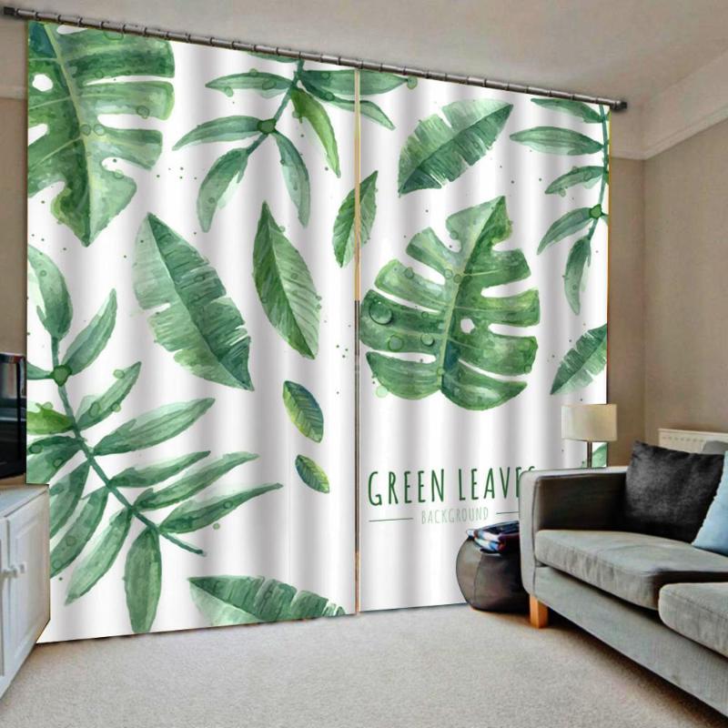 

Window Treatment 3D Photo Curtain White Curtain Living Room High Shading Blackout Room Curtains Drapes, As pic