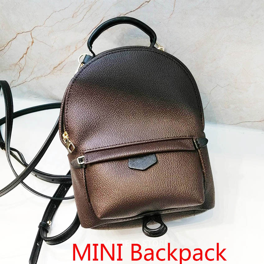 

Back Dos Genuine Backpack Springs Backpacks Fashion Leather Mini Pack Rucksack Women Handbags Knapsack Sac A Palm Zaino Purses M41560 Kqwmd, Red