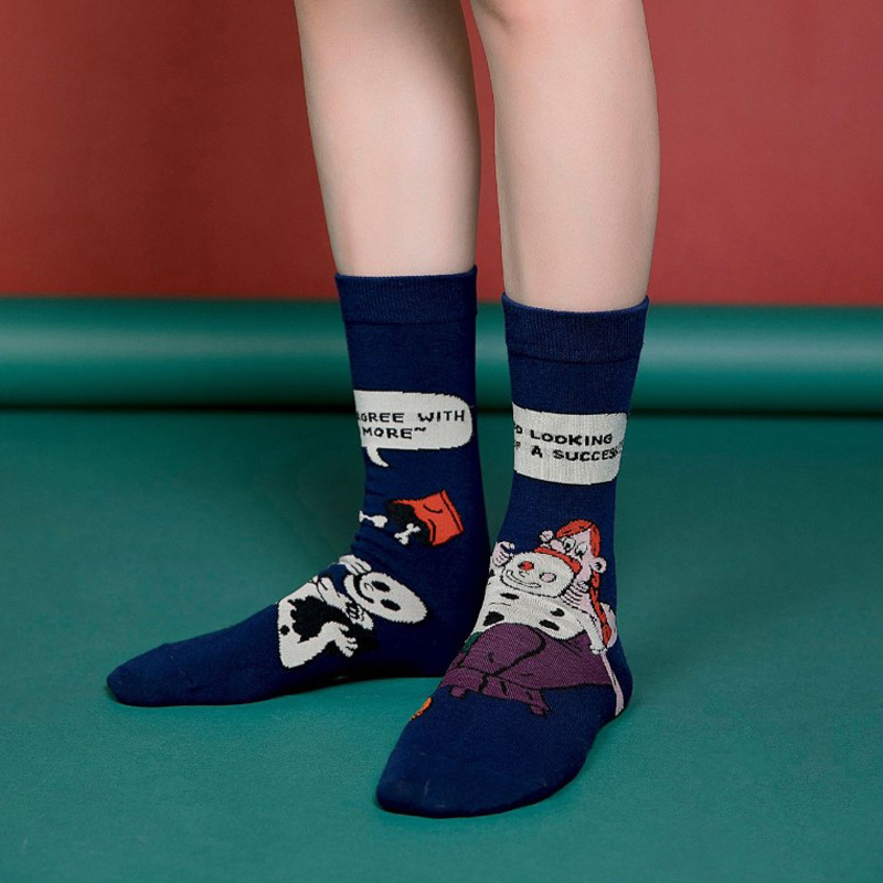 Men/&Women Colorful Music Notes Casual Mid-calf Socks Athletic Sports Novelty Below Knee Tube Stockings One Size