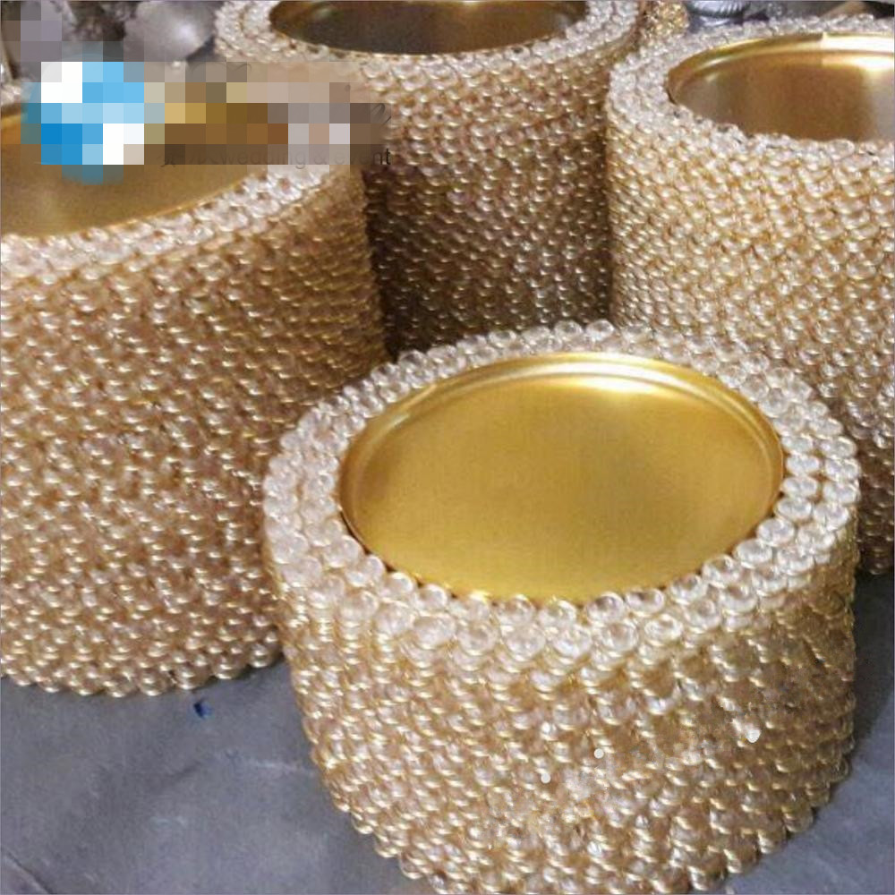 

New style Bling gold silver charger plate for wedding decorative senyu0486