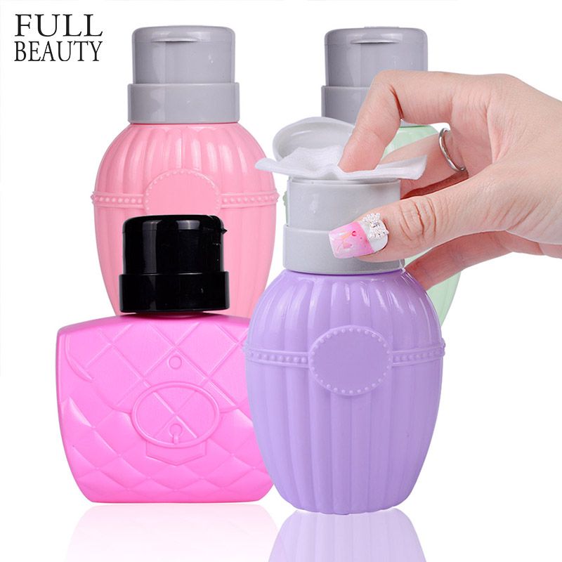 

Full Beauty 200ML Empty Bottle Pink Refillable Container for Liquid Alcohol Press Pump Dispenser Makeup Nail Art Accessory CH003