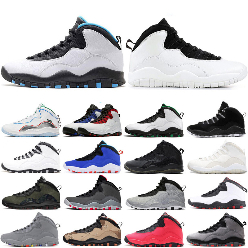 

10 10s Tinker Mens Basketball Shoes Westbrook Cement Powder Blue Chicago Im back Black infrared Mens Trainer athletic Sports Sneaker 7-13