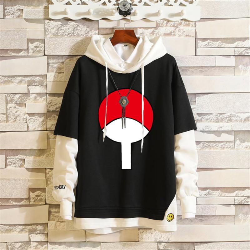 

2020 Kakashi Anime Sweatshirts Cosplay Costume Hoodies 3D Classic Men Women Hoodie Clothing Fake Hip Hop Two Piece, 8 black yp008