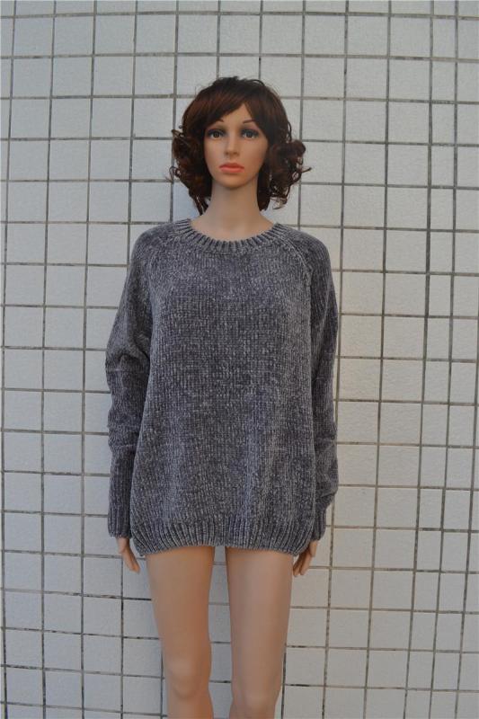 

Women Pullovers 2019 Sexy Long Sleeve Pullover Sweaters Fashion Holes Hollow Out Knitted Tops Winter Soft Warm Top Femme WS5419V, Gray