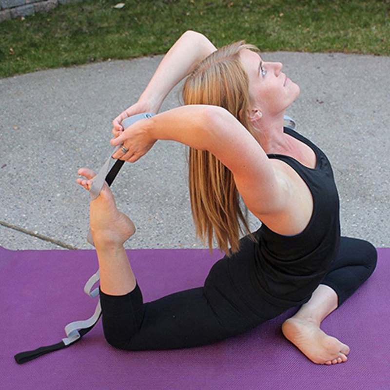 

Fitness Yoga Pull Strap Belt Polyester Latex Elastic Latin Dance Pilates Yoga Resistance Bands, Red