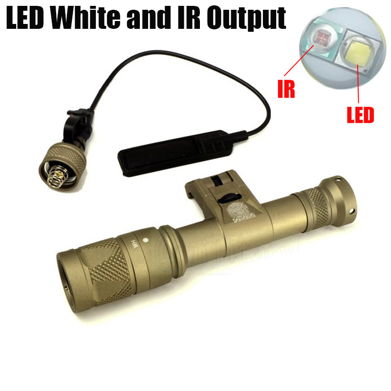 

Tactical SF IFM M600V IR Dual LED White Light and IR Output Hunting Rifle 400 lumens Flashlight