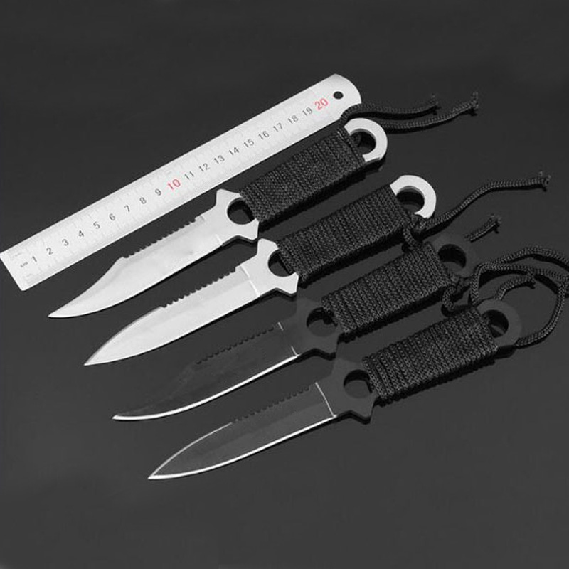 

Field Survival Tactical Knife Multi-purpose Knife Parachutist Leggings Diving Hunting Stainless Steel Knife Jungle rescue Rescue Self-defens