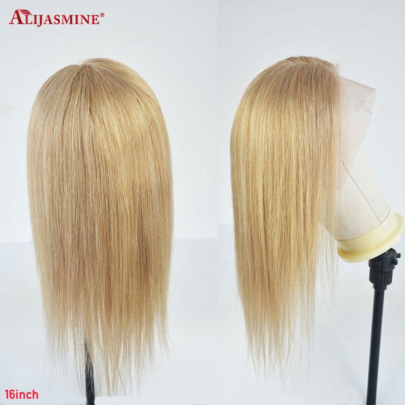 

150% Density Blonde Wig Straight 13x6 Lace Front Wig Brazilian Remy Blonde Colored Brown Lace Front Human Hair Wigs For Women, As pic