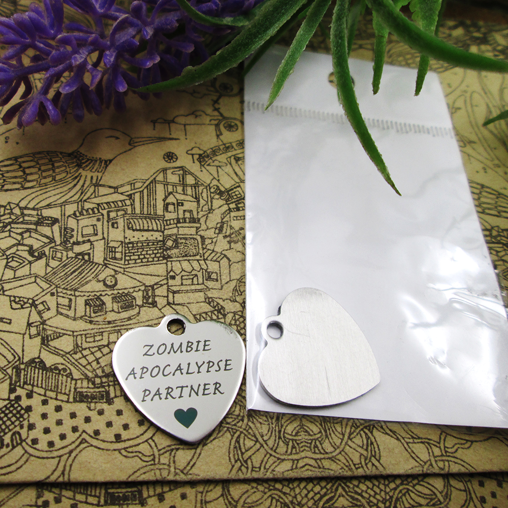 

40pcs--"zombie apocalypse partner"stainless steel charms more style for choosing DIY Charms pendants for necklace