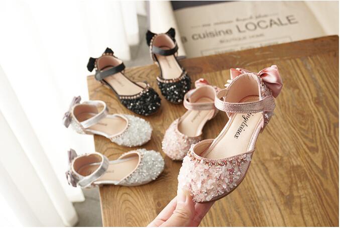 

Girls Bling Sequins Sandals Gladiator Kids Toddler Baby Princess Summer Sandal Shoes MQM 001, Mixed