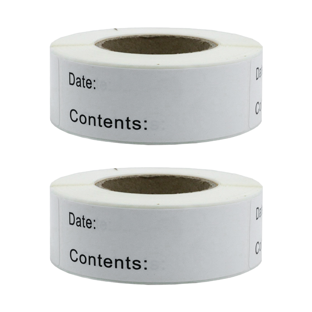 

2pcs 250x blank white food storage labels er refrigerator adhesive stickers