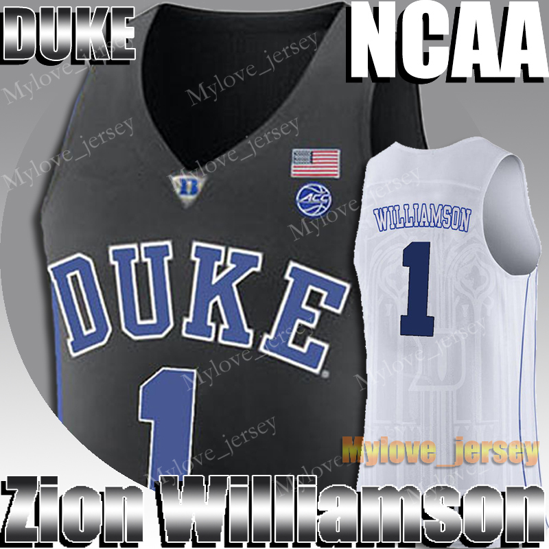 

NCAA Duke 1 Zion Jersey Williamson 5 RJ Barrett 21 Rui Hachimura 23 Jarrett Culver 12 De'andre Hunter 12 Ja Morant College Basketball Jersey
