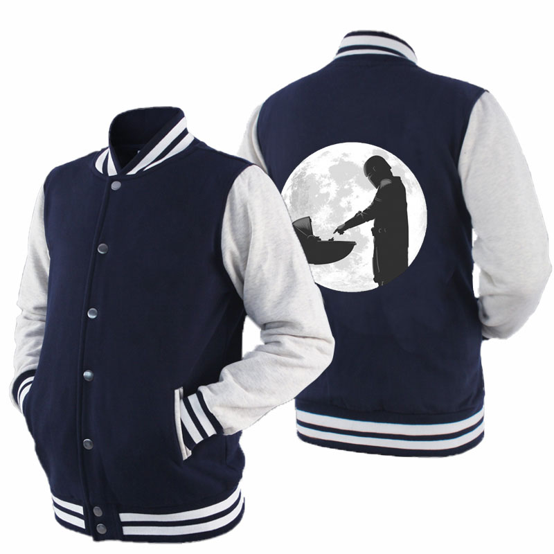 

Multicolor new mens baseball jacket casual plus size cotton fashion hoodie customized slim jersey jacket Dropshipping, Black-3