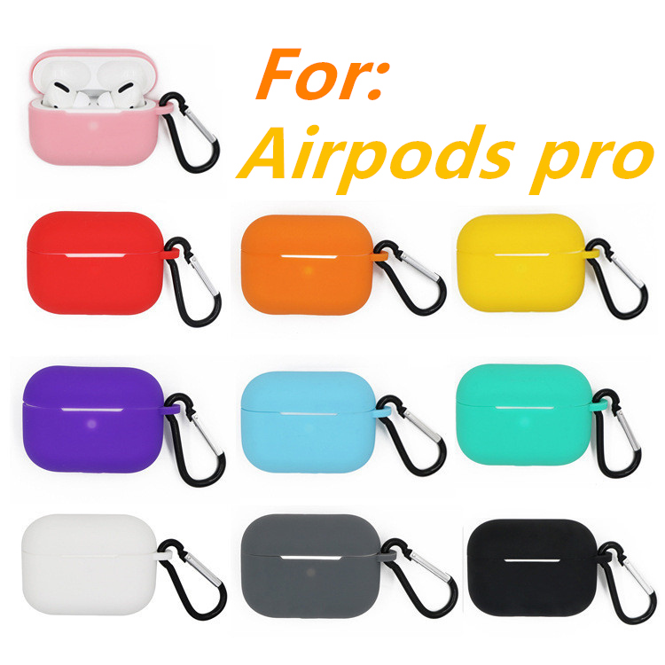 

Ultra thin soft silicon earphone bag With key chain For airpods pro TPU case shockproof cover for airpods 3 charging box protective cases