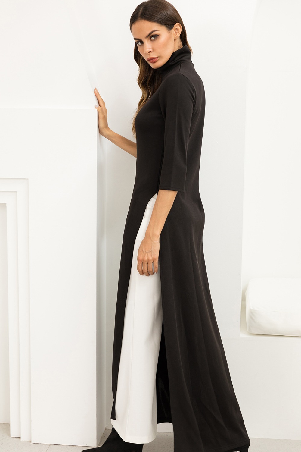 plus size t shirt dress with slits