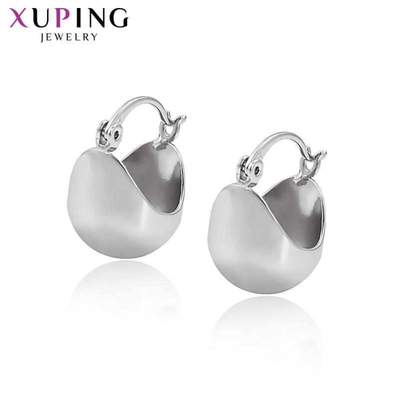 

Charm 11.11 Deal Xuping Fashion Elegant Rhodium Color Plated Hoops Earrings For Women Beautiful Jewelry Christmas Gifts S126.3-97715