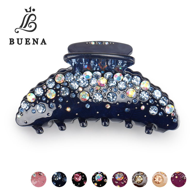

High Quality Austria Rhinestone Crystal Hair Accessories Acrylic Hairpin Refinement head piece New Fashion Hair Claw 527