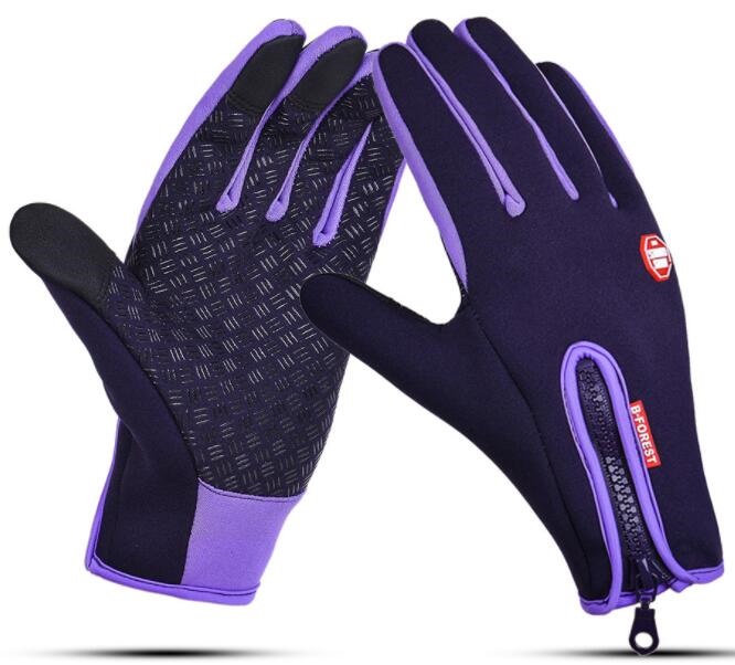 

top breathable Touch screen glove cold proof men women Sports Gloves fleece thickened Winter outdoor riding warm waterproof Training yakuda, Sixth generation orange camouflage