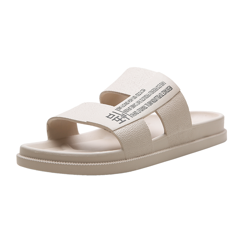 

New 2020 Casual Shoes Men Women Sandals Summer Style Fashion Flip Flops Quality Flats Solid Woman Men Slippers T033, Beige