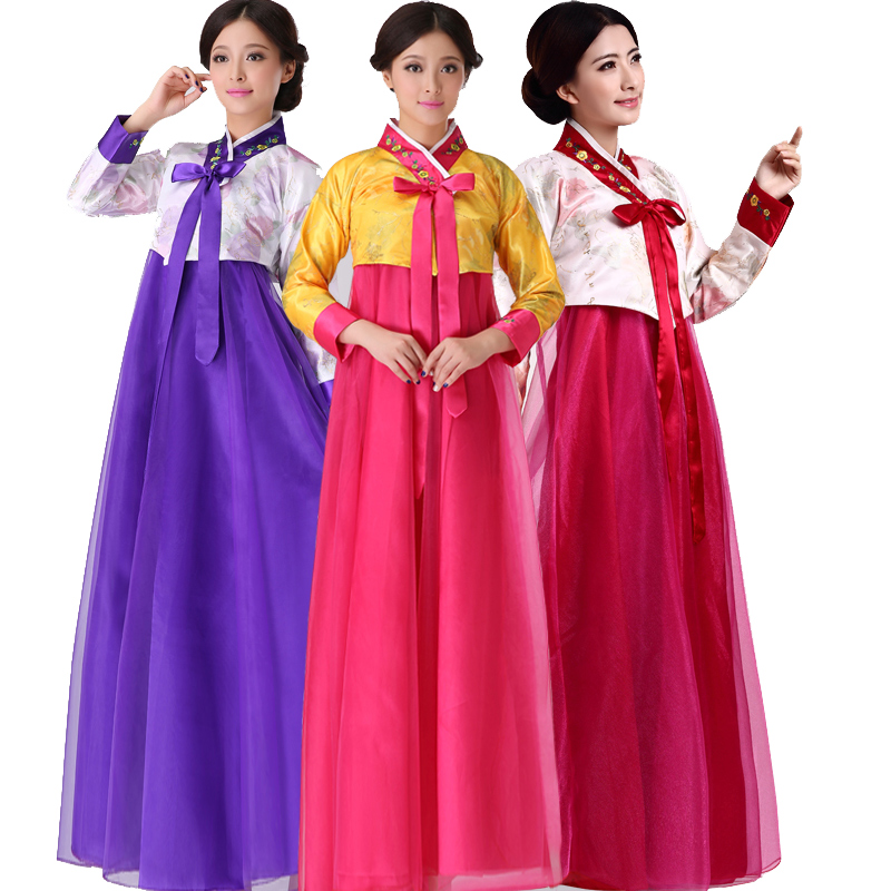 

Hanbok Female Court Dress Korean Costume Improved Korean Clothing Dance Table Costumes Dress Fashion clothing