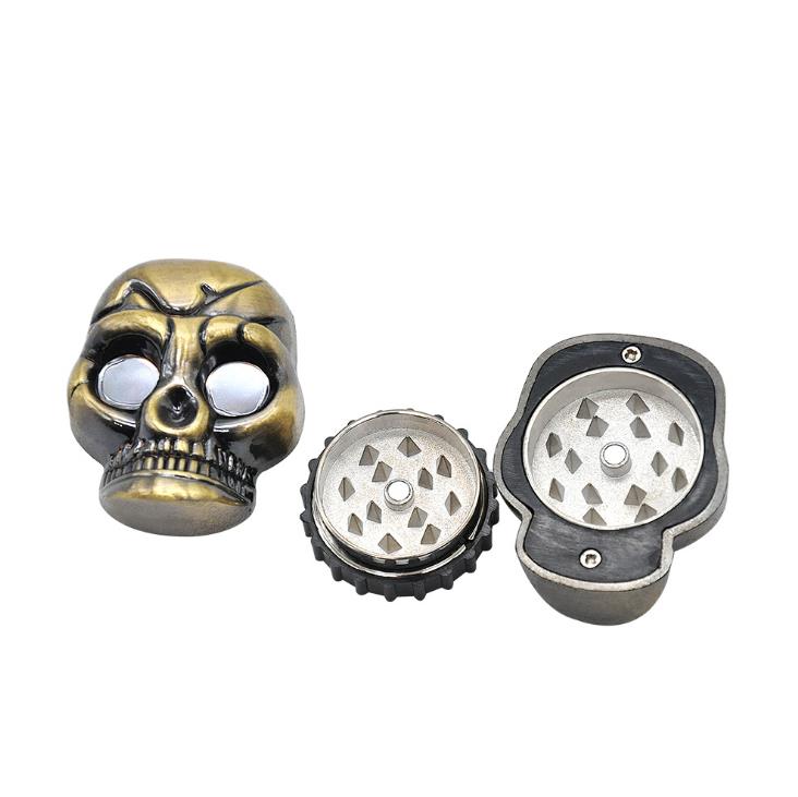 

Metal High-end Ghost Head Smoke Grinder Two-layer Smoke Grinder