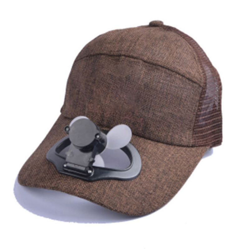 

Summer Unisex Fan Hat USB Charging Fan Baseball Hat Cap Sun Peaked Cap/Panel On The Cap Front Sunshade