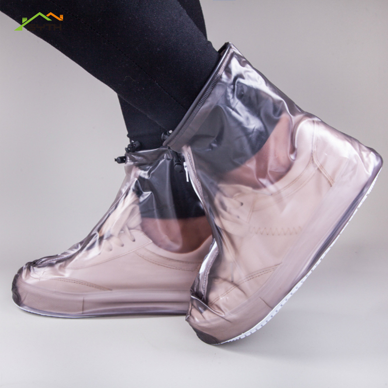

1Pair reusable elastic shoe cover home indoor skid overshoes student room outdoor dustproof waterproof foot cover overshoes